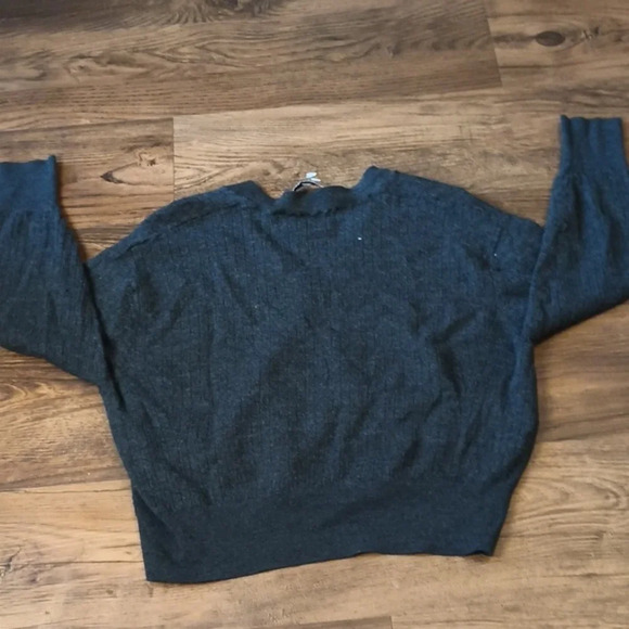 IRO Grey Merino Wool 3/4 Sleeve Sweater PP - Picture 6 of 6